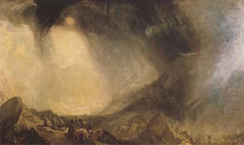 Snow Storm Hannibal and his Army crossing the Alps (mk09), J.M.W. Turner